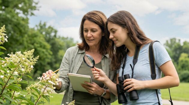 Mother’s Day weekend nature walk: a ‘guided noticing’ science activity focused on spring flowers, insects, and cloud-watching