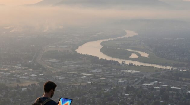 Why wildfire smoke can show up far from fires: the science of transport, inversions, and how to interpret smoke/air maps calmly (informational)