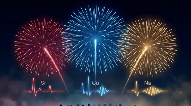 Why fireworks colors look the way they do: the science of light emission, metal salts, and why smoke/humidity changes what you see (viewing-only)