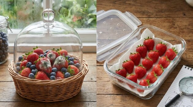 Why summer berries mold so fast: moisture, spores, and the safest storage habits (food science, informational)