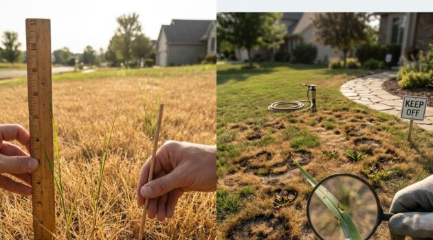 Why your lawn turns brown in late July: dormancy vs damage, soil moisture basics, and the most sustainable response