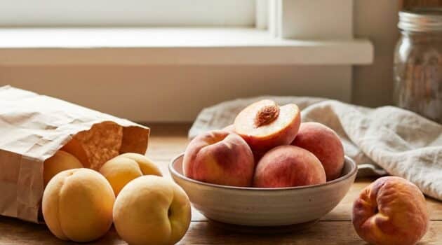Why peaches go from rock-hard to overripe so fast: ripening chemistry (ethylene) and a simple ‘counter-to-fridge’ timing plan